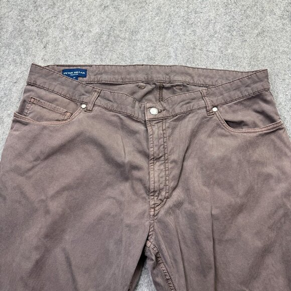 Peter Millar Collection Wayfare 5-Pocket Pants Men 38* x 32 Brown - Picture 3 of 16